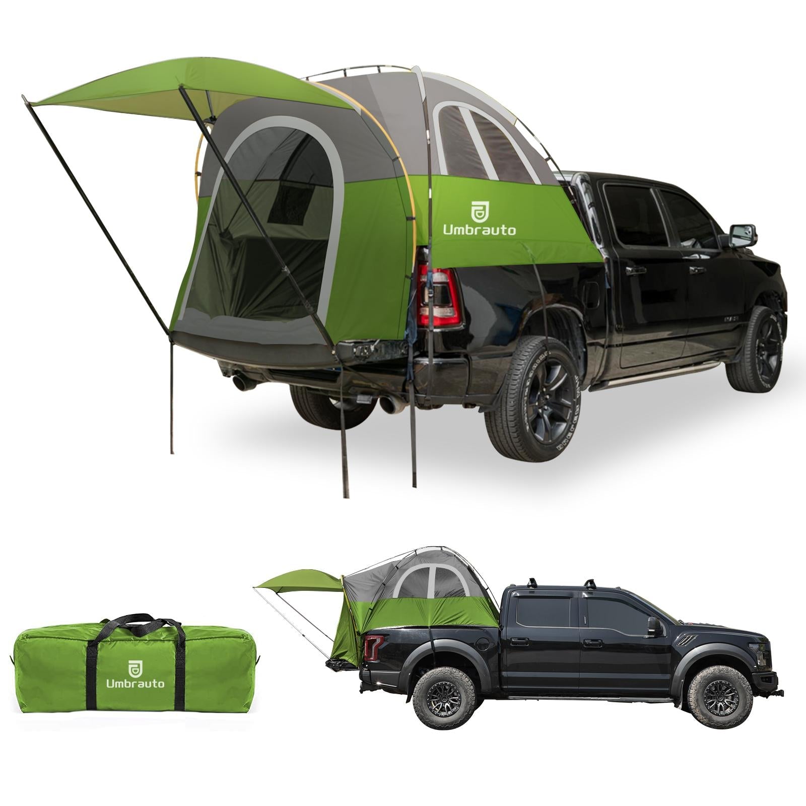 Umbrauto Truck Bed Tent with Awning – 5.5–5.8 ft