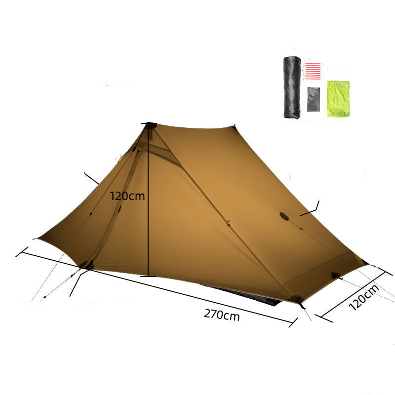 Ultralight Poleless Silicone-Coated Hiking Tent