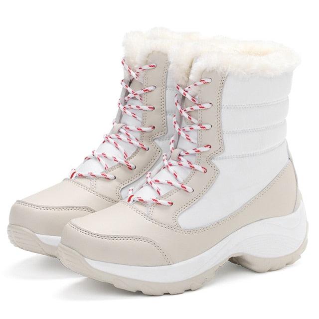 Women's Fur-Lined Waterproof Winter Hiking Boots